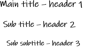 headers