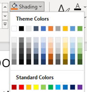 background color option of power point.