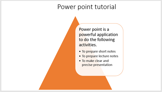 Example 2 of smart art in power point.