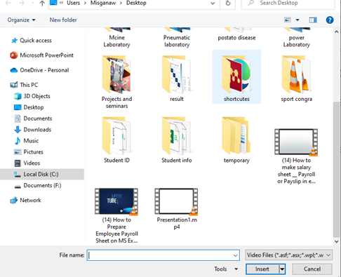 Select the media file