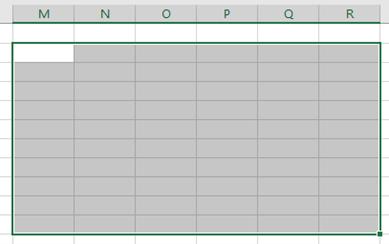 Tables In Microsoft excel