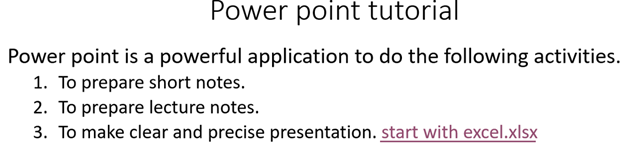 Links shown on slide show of power point.